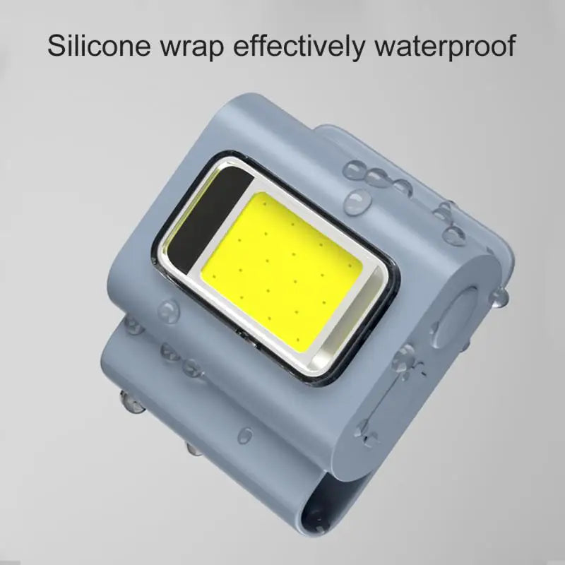 Multifunctional LED Portable Light with Magnetic Charging Light Clothespin Running Light Silicone Work Headlight Dog Chain Light