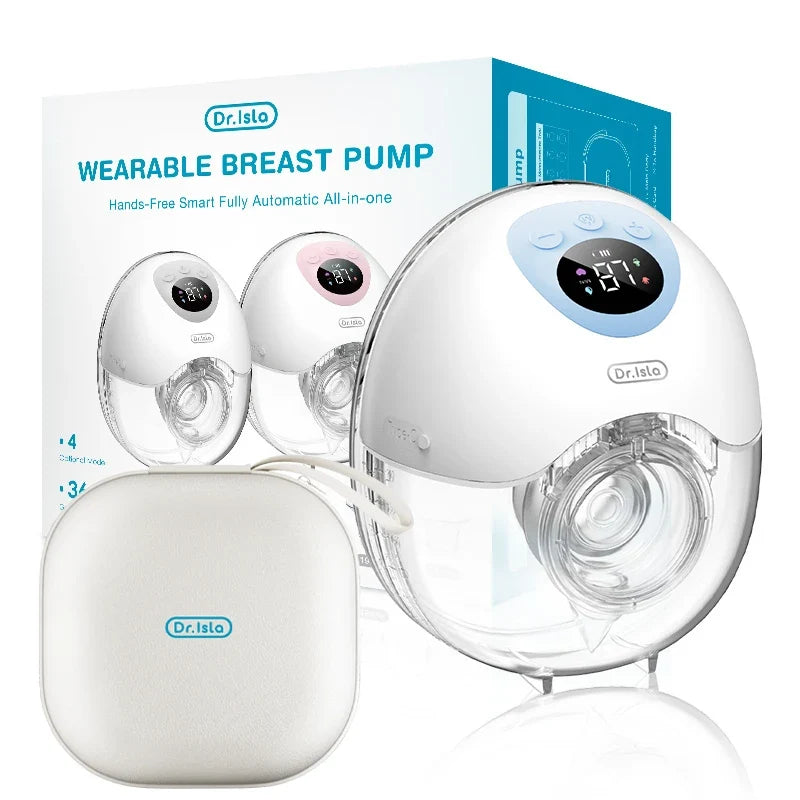 MAMIJOY Wearable Electric Breast Milk Extractor 4 Modes 36 Suction Levels Hands Free Breast Pumps Milk Collector with Travel Bag