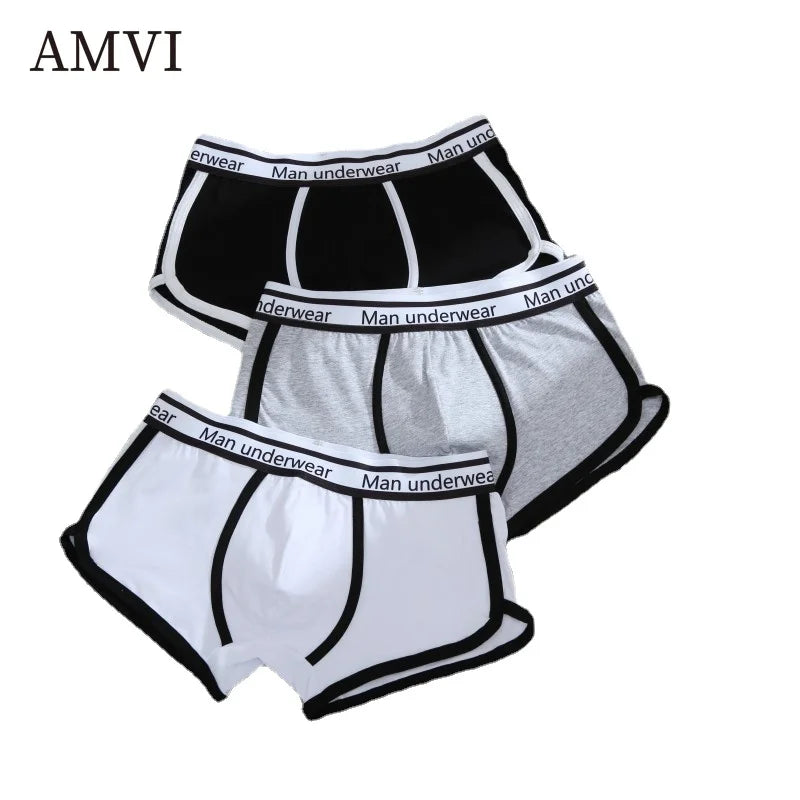 Mens Underwear Boxers Pack Cotton Men's Panties Breathable Solid Boxershorts Male Mid Waist Underpants Boxer Hombre Men Shorts