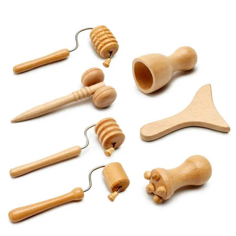 Wooden Massager for Face Wrinkle Remover Roller Facial Skin Scraping Lifting Maderoterapia Guasha Face Massager Beauty Health