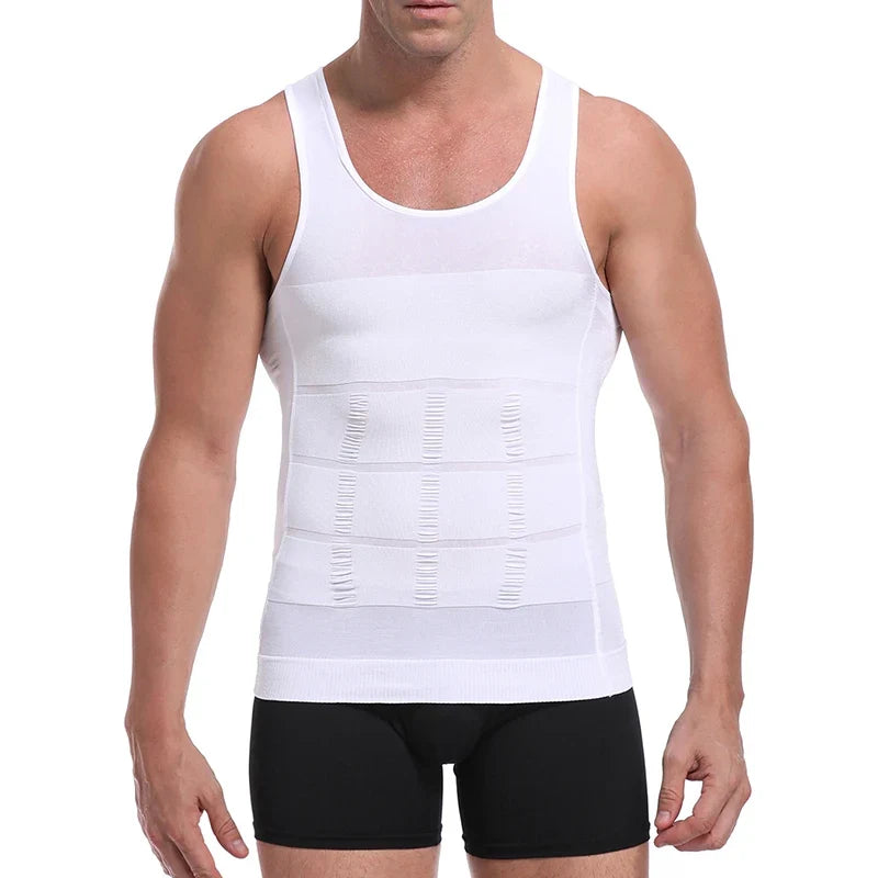 Men's Slimming Body Shaper Vest - Streamlined Compression Support, Tummy & Chest Sculpting, Breathable Everyday Wear