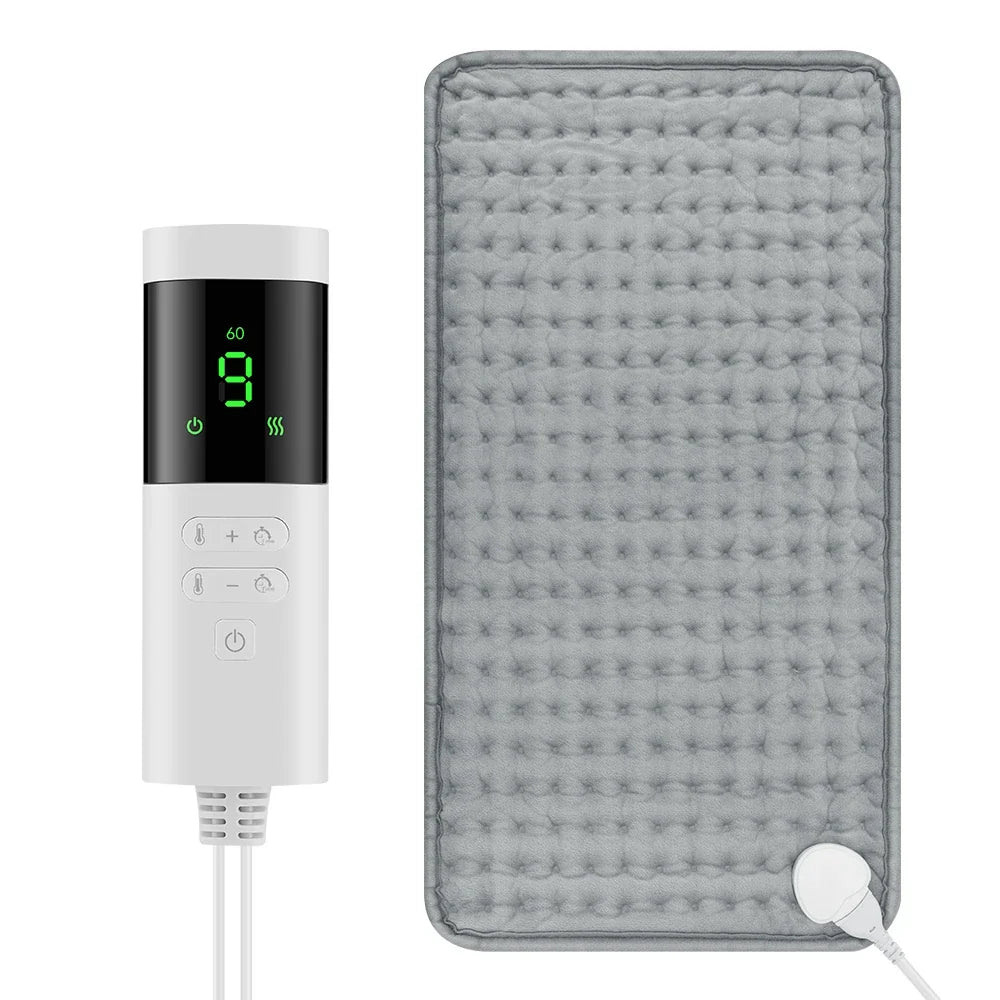 Electric Heating Blanket Thermal Pads Warmer 9 Levels Heated Mat Soft&Safe Winter Body Back Leg Warmer Pads Home Use  60*30cm