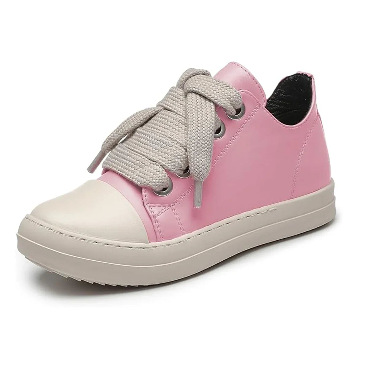 Men's Coarse Shoelaces, Low Cut Flat Bottom Casual Shoes, Minimalist College Style Sports Shoes