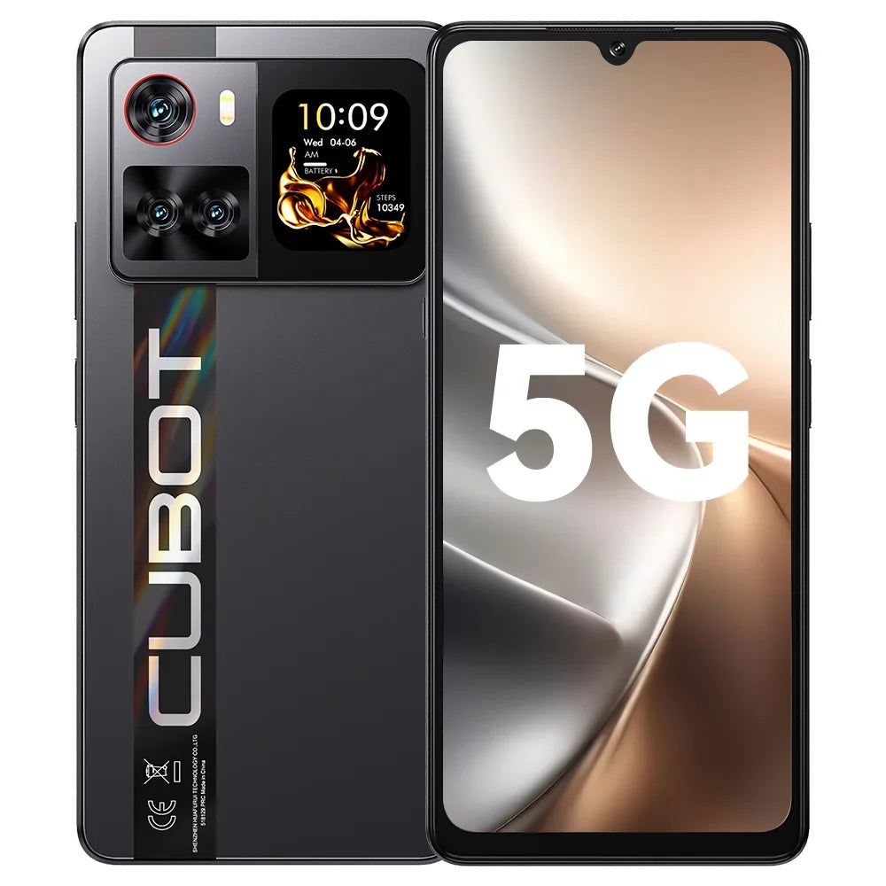 Smartphone 5G Cubot X100, Android 15, Dimensity 7025, 6nm, 2.5GHz,6.88-inch Screen,16GB(8+8),256GB, 64MP Camera, 5100mAh Battery