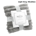 New Double Sided Warm Blanket Skin-Friendly Warm Conditioning Quilt Solid Color Breathable Striped Blankets