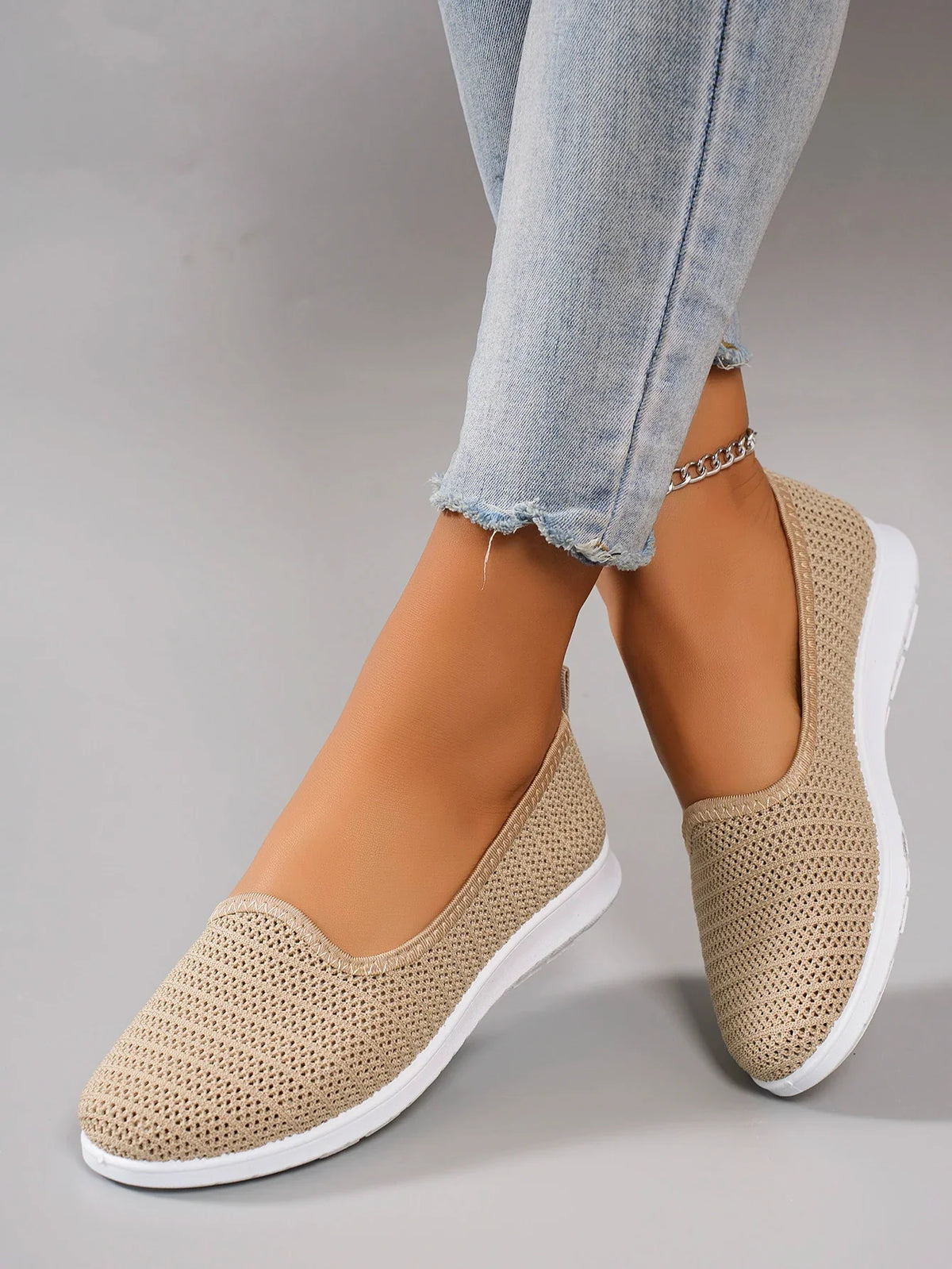 Women's summer breathable mesh flat shoes，women's shoes，casual sneakers shoes, clearance free shipping