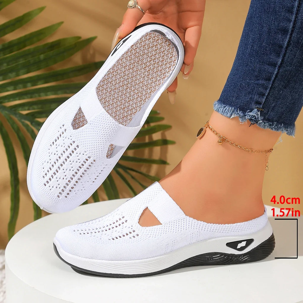 Women shoes  Convenient and comfortable at home, one foot with a vent and half slipper women's summer shoes free shippiing shoes
