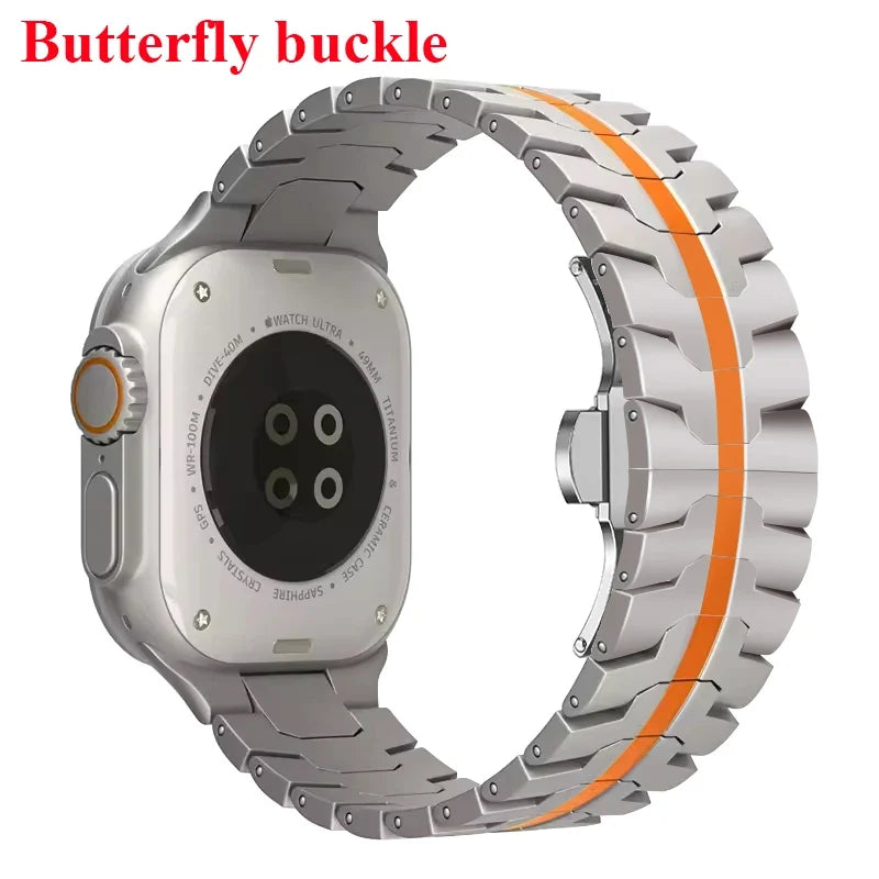 Stainless Steel Strap For Apple Watch Series 12 11 10 9 8 SE 3 46mm 45mm 42mm 44mm Metal Bracelet Band iWatch Ultra 4/3/2/1 49mm
