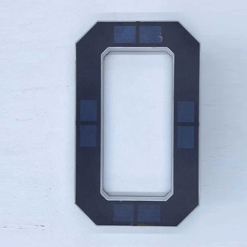 LED Solar House Number Light Waterproof Address Sign Modern Light Sensor Door Plate for Outdoor Home Yard Wall Decoration Use