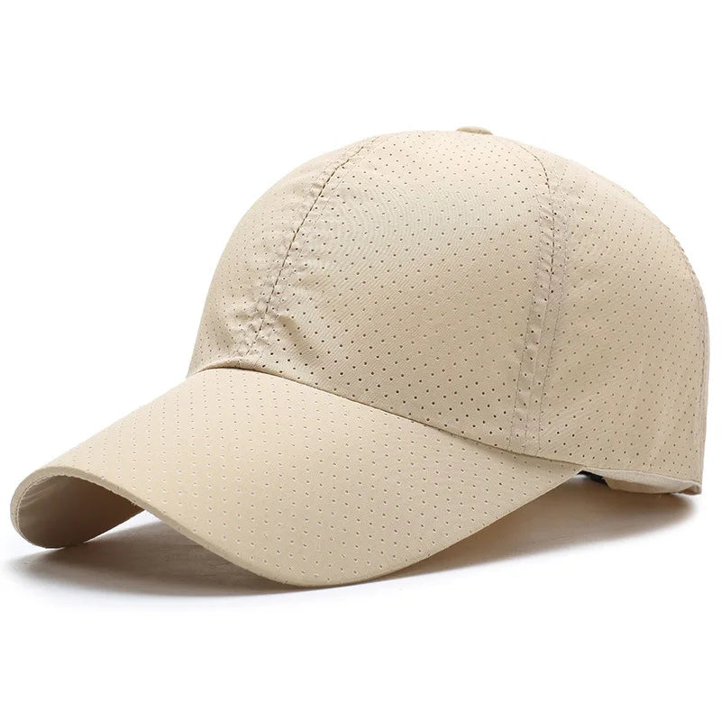 Quick-Drying Hat Men Women Casual Sunscreen Versatile Baseball Cap Outdoor Sunshade Summer Punched Breathable Duck Tongue Hat