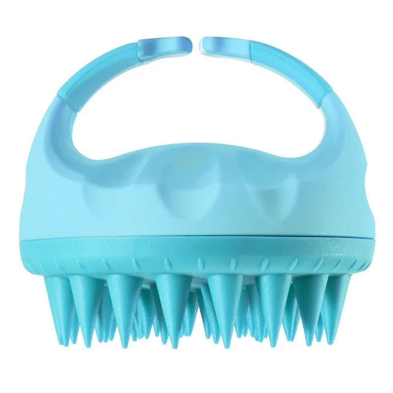 Shampoo Head Scalp Massage Brush Silicone Soft Skin Friendly Hair Washing Massager Comb SPA Massage Brush Beauty Hair Tool Salon