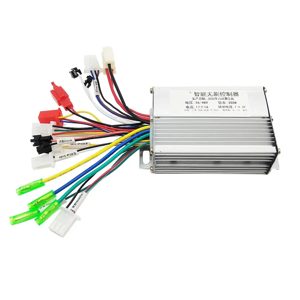 36V/48V 350W e-bike Brushless Controller for Electric Bicycle E-scooter Dual Mode Sensor/Sensorless
