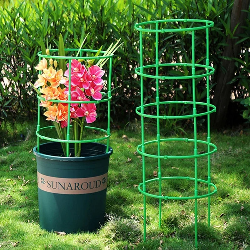 3/6/9/12Sets Plant Support Pile Stand Flowers Plant Arrangement Fixing Rod Plants Stake for Garden Supplies Home Yard Planting