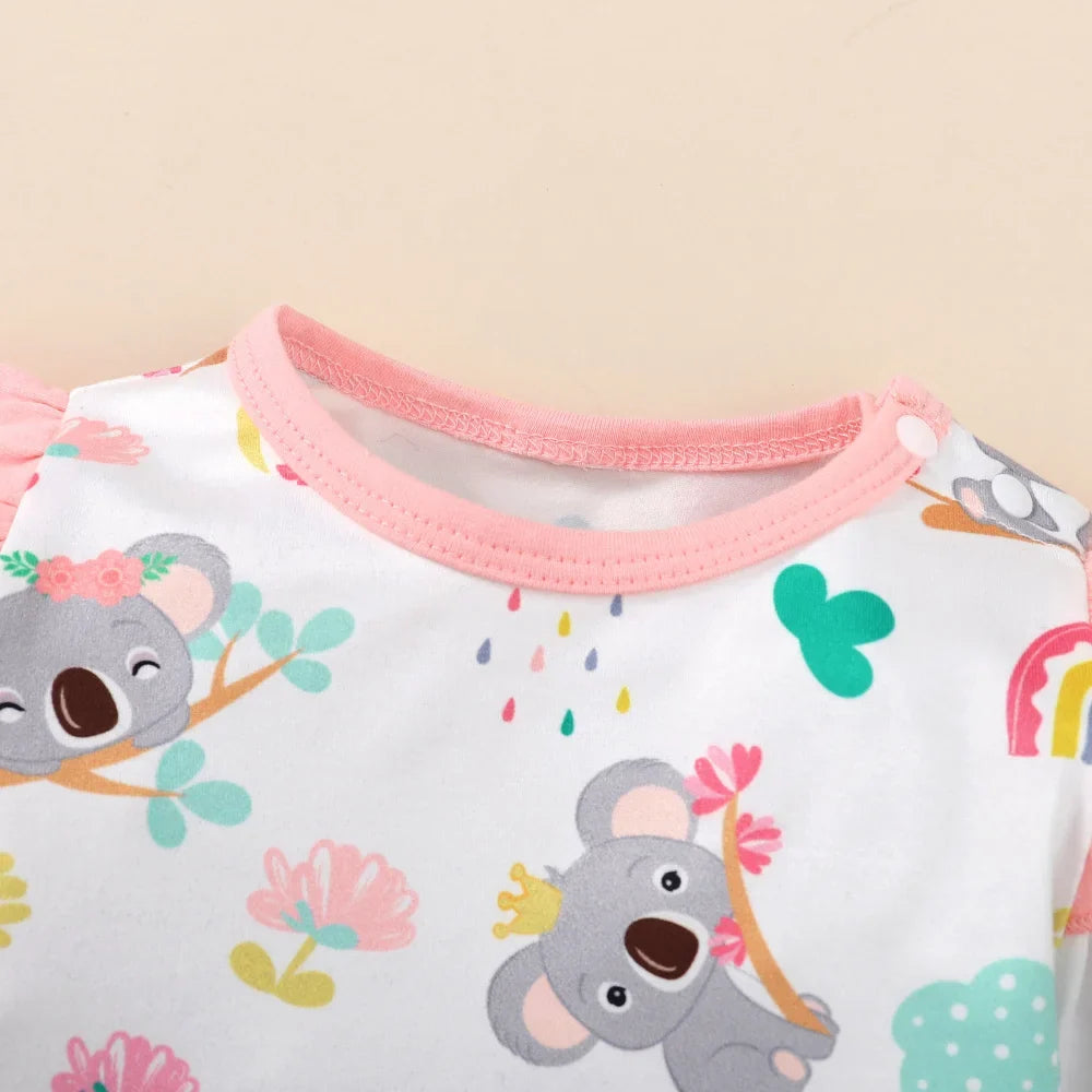 0-12 Months Newborn Baby Girl Clothes Long Sleeves Cute