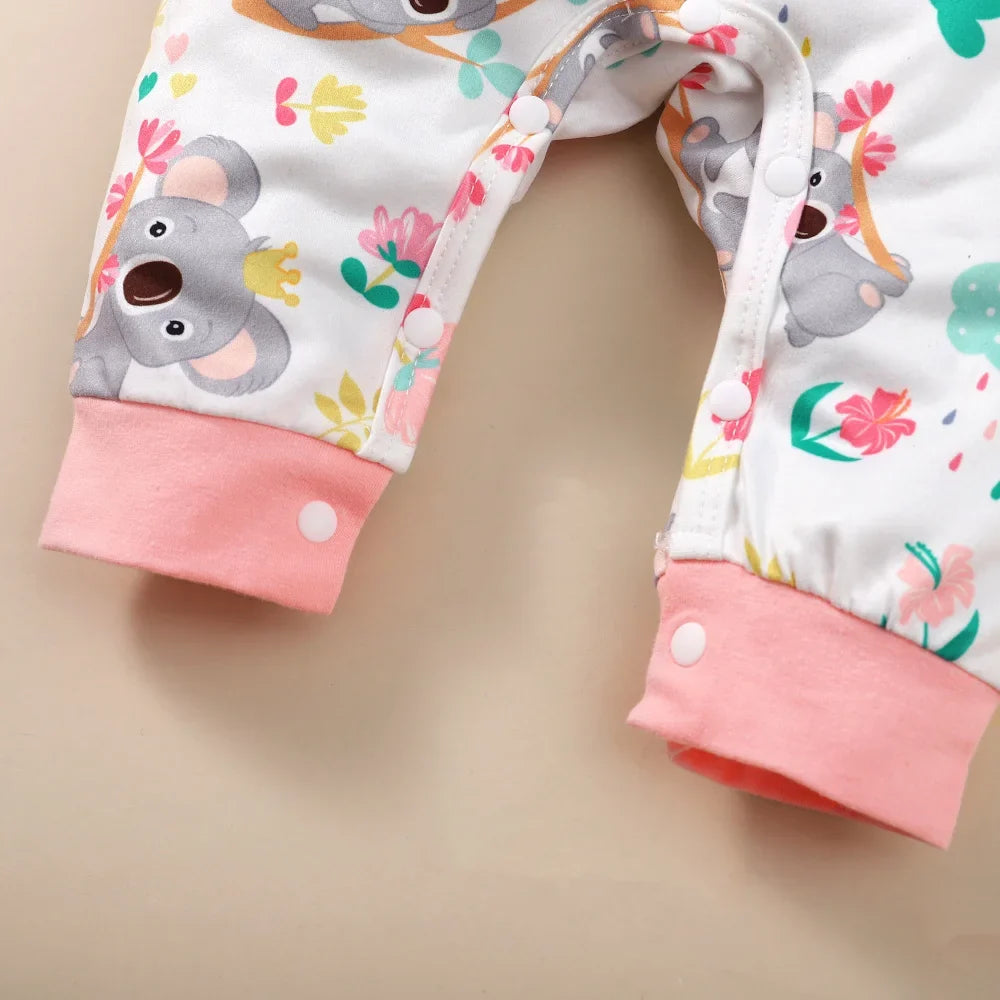 0-12 Months Newborn Baby Girl Clothes Long Sleeves Cute