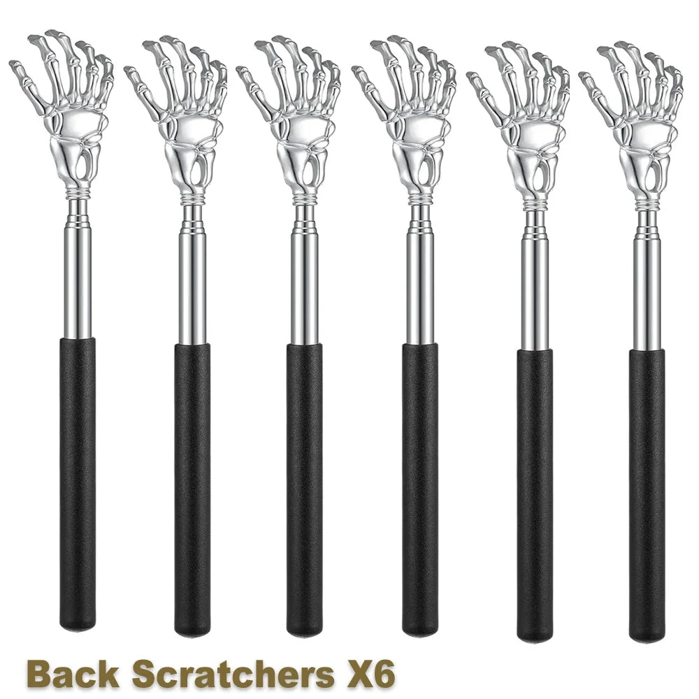 Portable Extendable Back Scratcher Stainless Steel Telescoping Back Scratcher for Both Human and Pets Extendable Back Massager