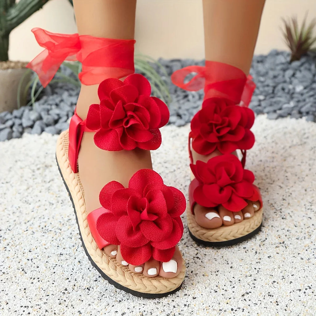 Women's Floral Platform Sandals