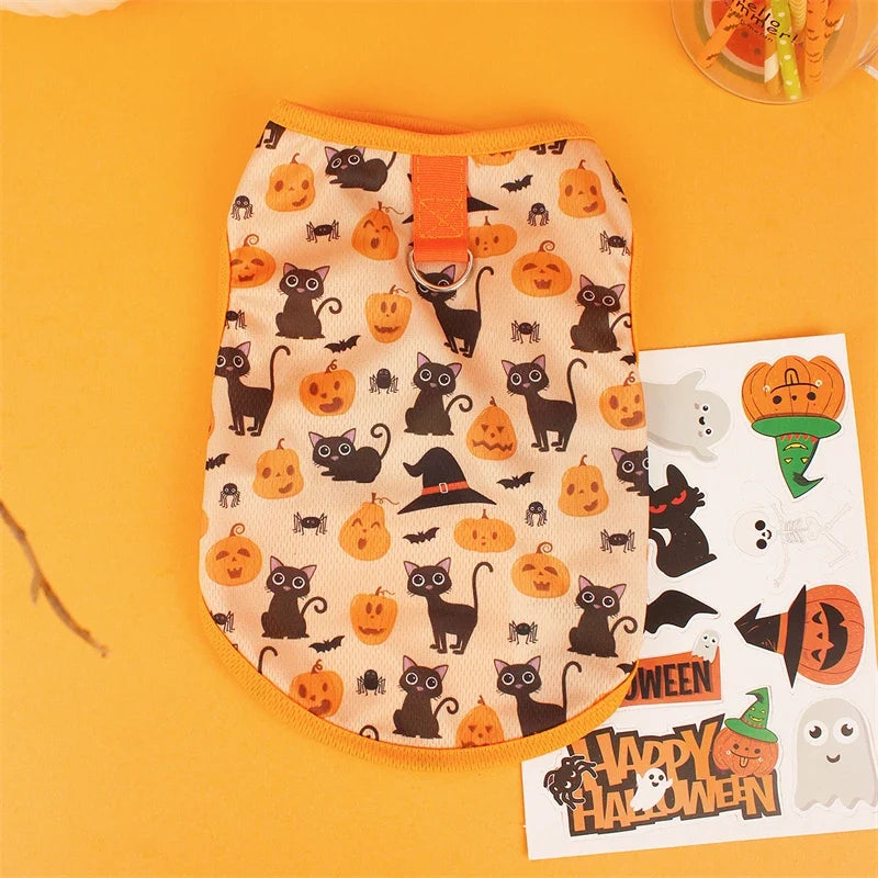 Pet Dog Clothes for Dog Pet Costume Clothes For Small Dogs Cat Vest T Shirts Chihuahua Cool Puppy Clothing For Kitty Halloween
