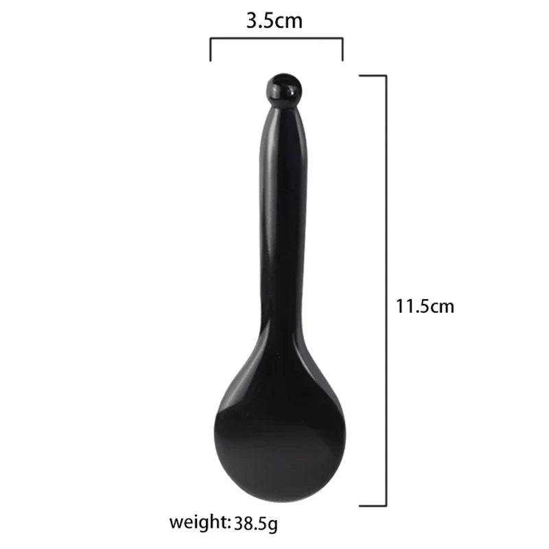 Wholesale Various Shape Black Obsidian Face Gua Sha Tool Sawtooth SPA Massager Acupuncture Facial Beauty Product For Health Care