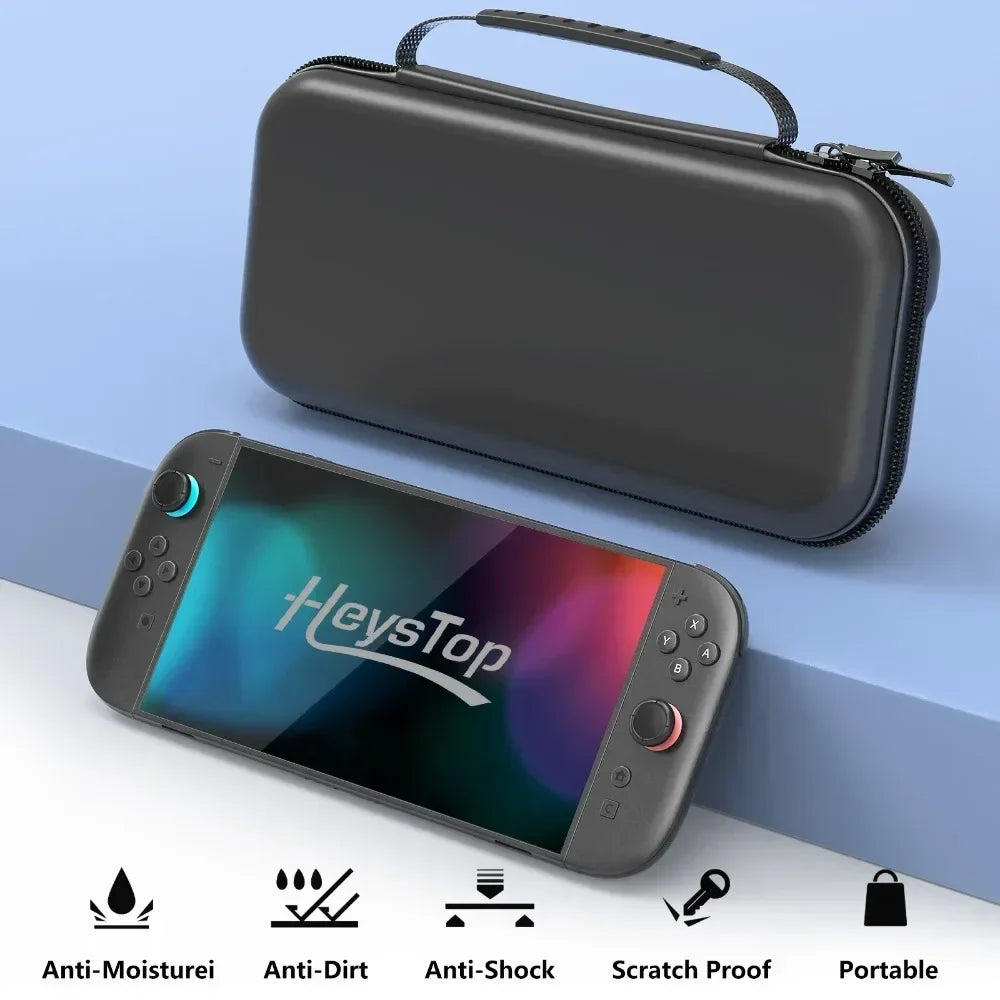 Comptible for Switch 2 Portable Lightweight and Large Capacity Waterproof Carrying Case Protected for Console Accessory