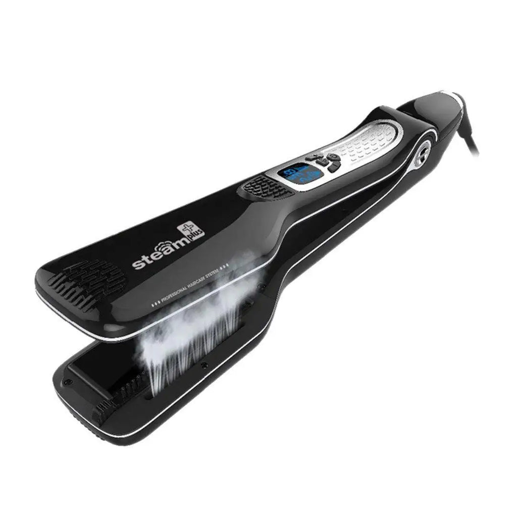 Steam Hair Straightener Brush Ceramic Flat Iron Professional Hair Straightening Iron Comb Electric Hair Crimper Heating Comb