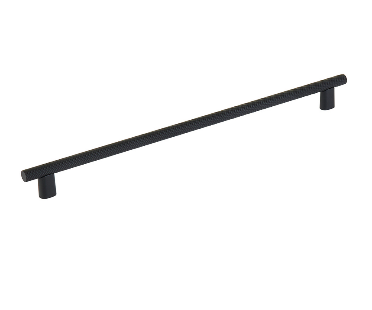 Knurled "Karl" Matte Black Cabinet Knobs and Drawer Pulls