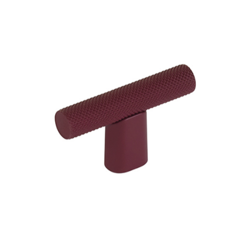 Knurled "Karl" Crimson Cabinet Knobs and Drawer Pulls