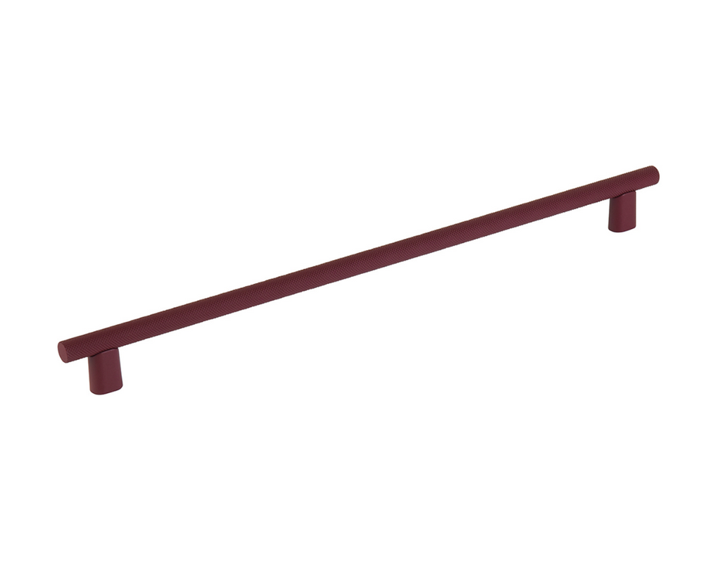 Knurled "Karl" Crimson Cabinet Knobs and Drawer Pulls
