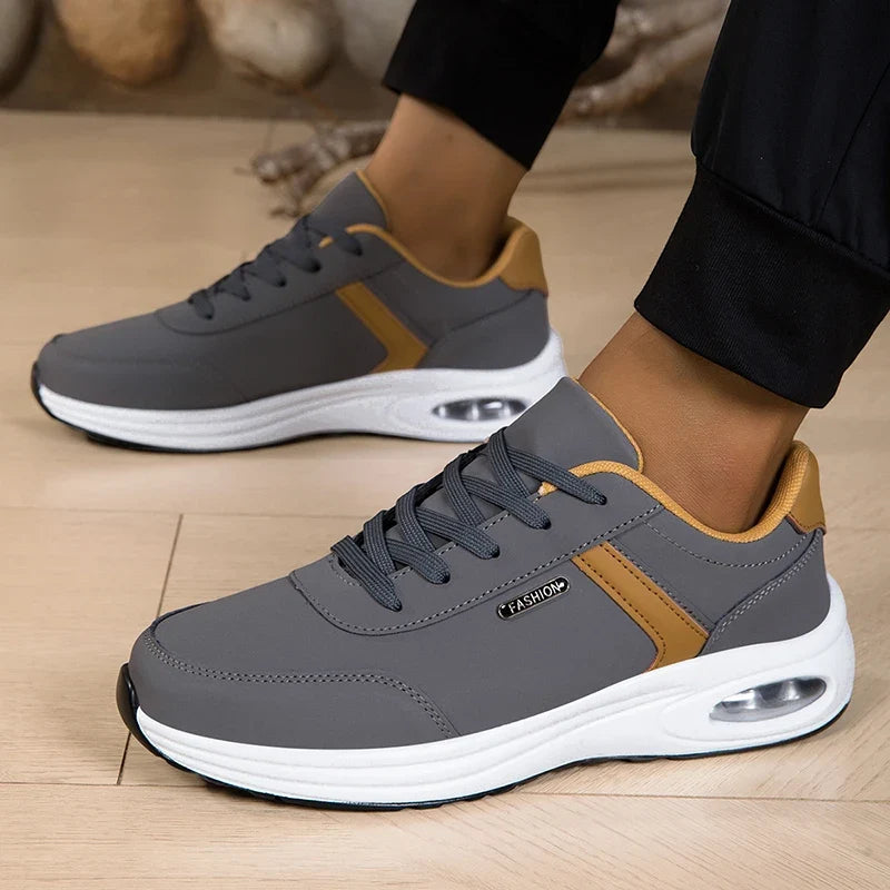 Men's Casual Sports Shoes Waterproof Walking Sports Shoes Casual Men's Leather Sports Shoes Non-slip Shoes Men's Tennis Shoes