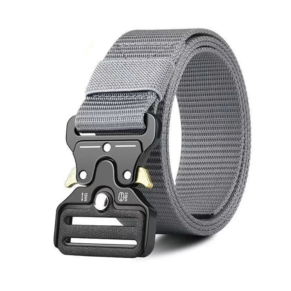 Tactical Belt for Men | All-Weather Nylon Canvas Combat Belt with Neutral Design, Built for Hunting & Outdoor Expeditions