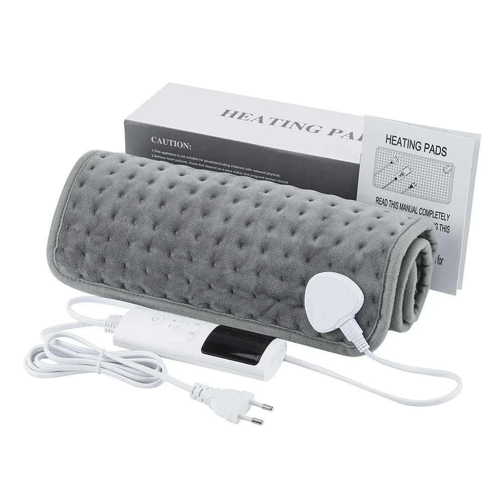 Electric Heating Blanket Thermal Pads Warmer 9 Levels Heated Mat Soft&Safe Winter Body Back Leg Warmer Pads Home Use  60*30cm