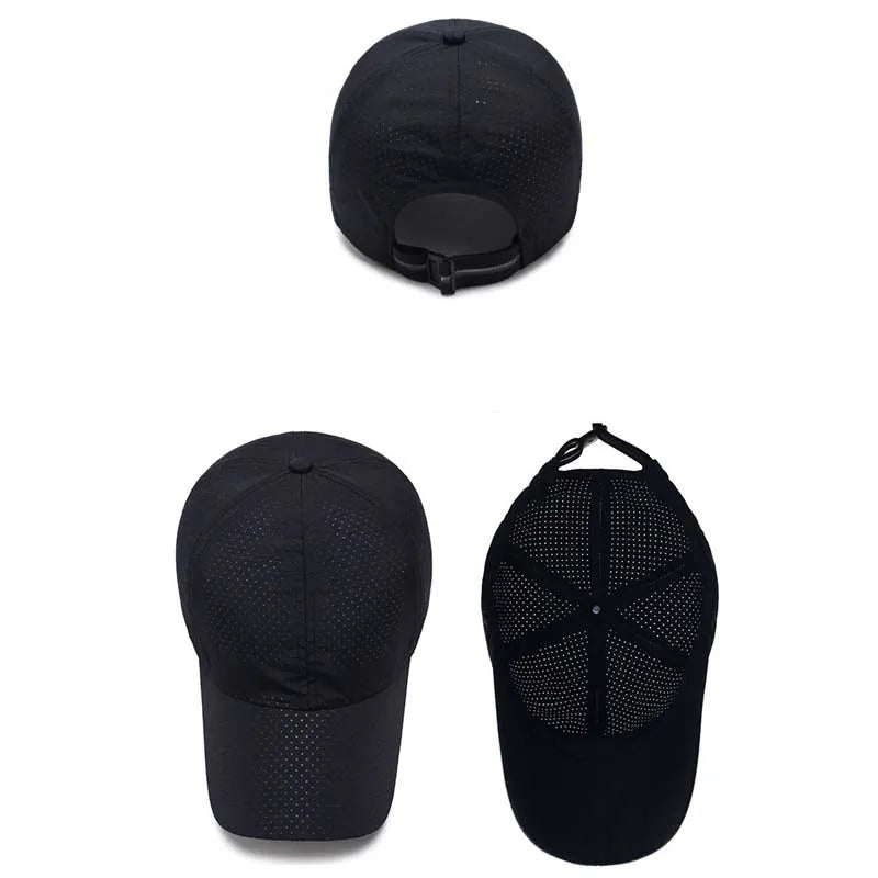 Quick-Drying Hat Men Women Casual Sunscreen Versatile Baseball Cap Outdoor Sunshade Summer Punched Breathable Duck Tongue Hat