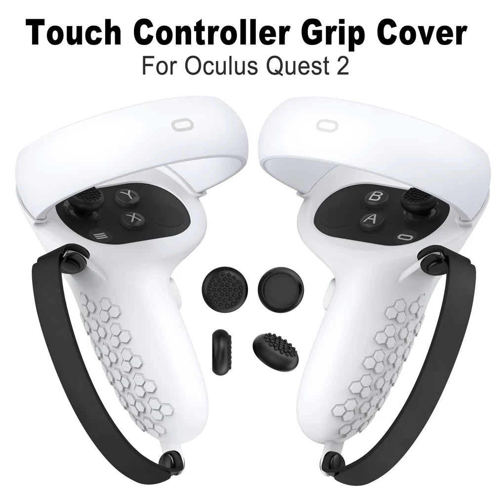 VR Protective Cover Elite Strap Head Strap Touch Controller Shell Case With Strap Handle Grip For Oculus Quest 2 Accessories