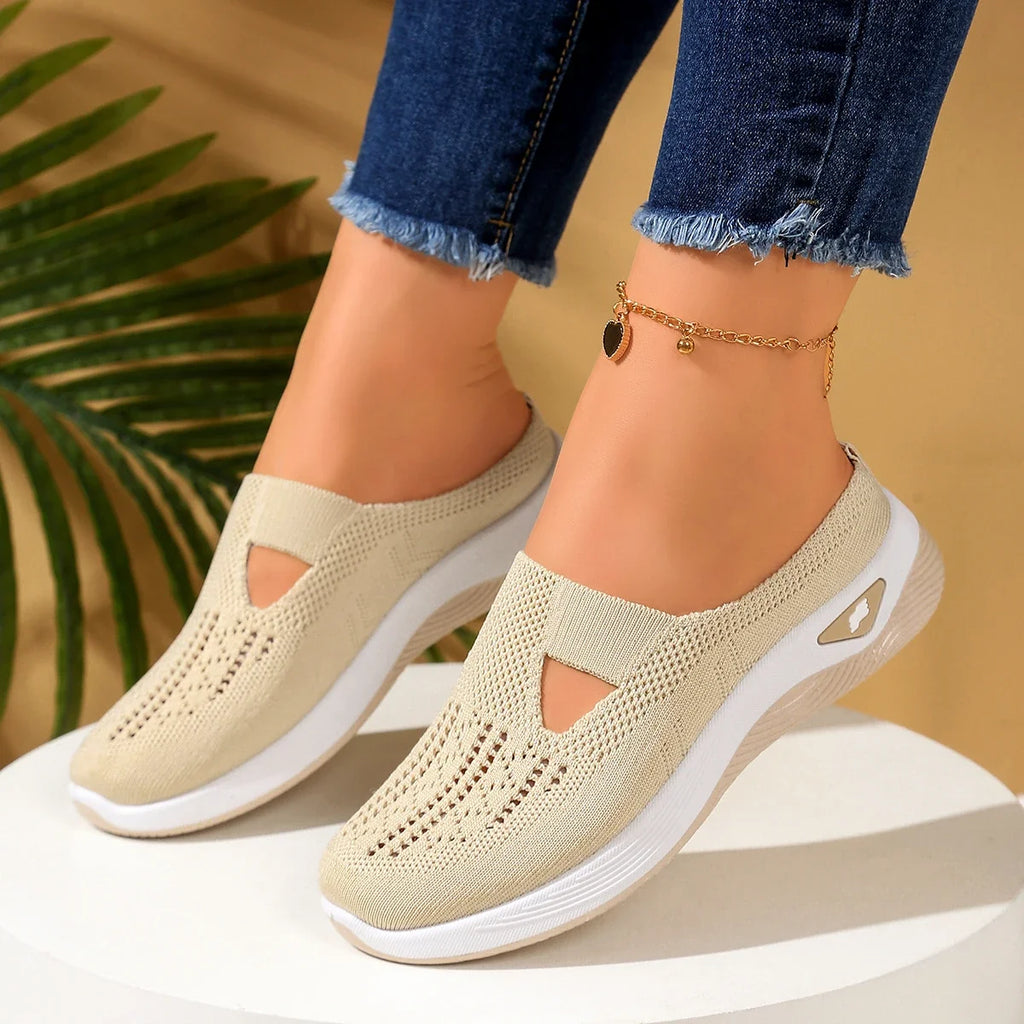 Women shoes  Convenient and comfortable at home, one foot with a vent and half slipper women's summer shoes free shippiing shoes