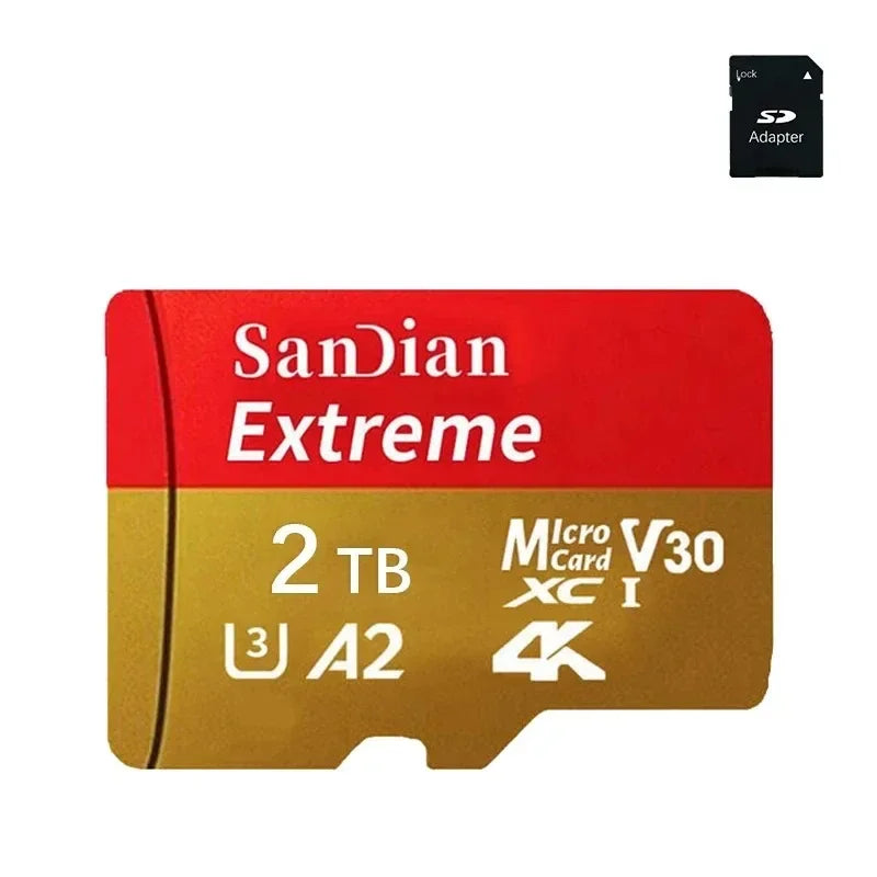 Original SD Card 2TB Large Capacity Memory Card 1TB Micro Mini TF Card 64GB High Speed Flash Card 32GB For PC/Desktop/Mac/Camera