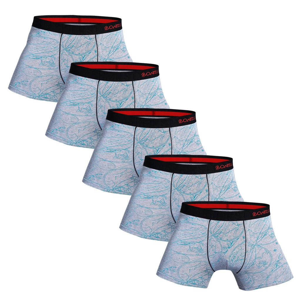 5pcs Pack 2023 Men Panties Cotton Underwear Male Brand Boxer And Underpants For Homme Luxury Set Sexy Shorts Box Slip Kit Gym