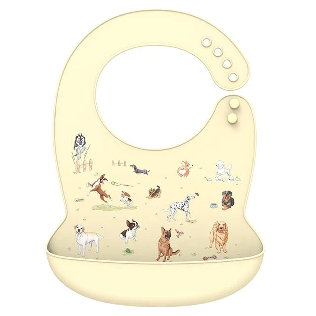 Silicone Babi Bib Waterproof Saliva Dripping Banana Bibs Cartoon Newborn Feeding Soft Edible Aprons Baby Adjustable Burp Scarf