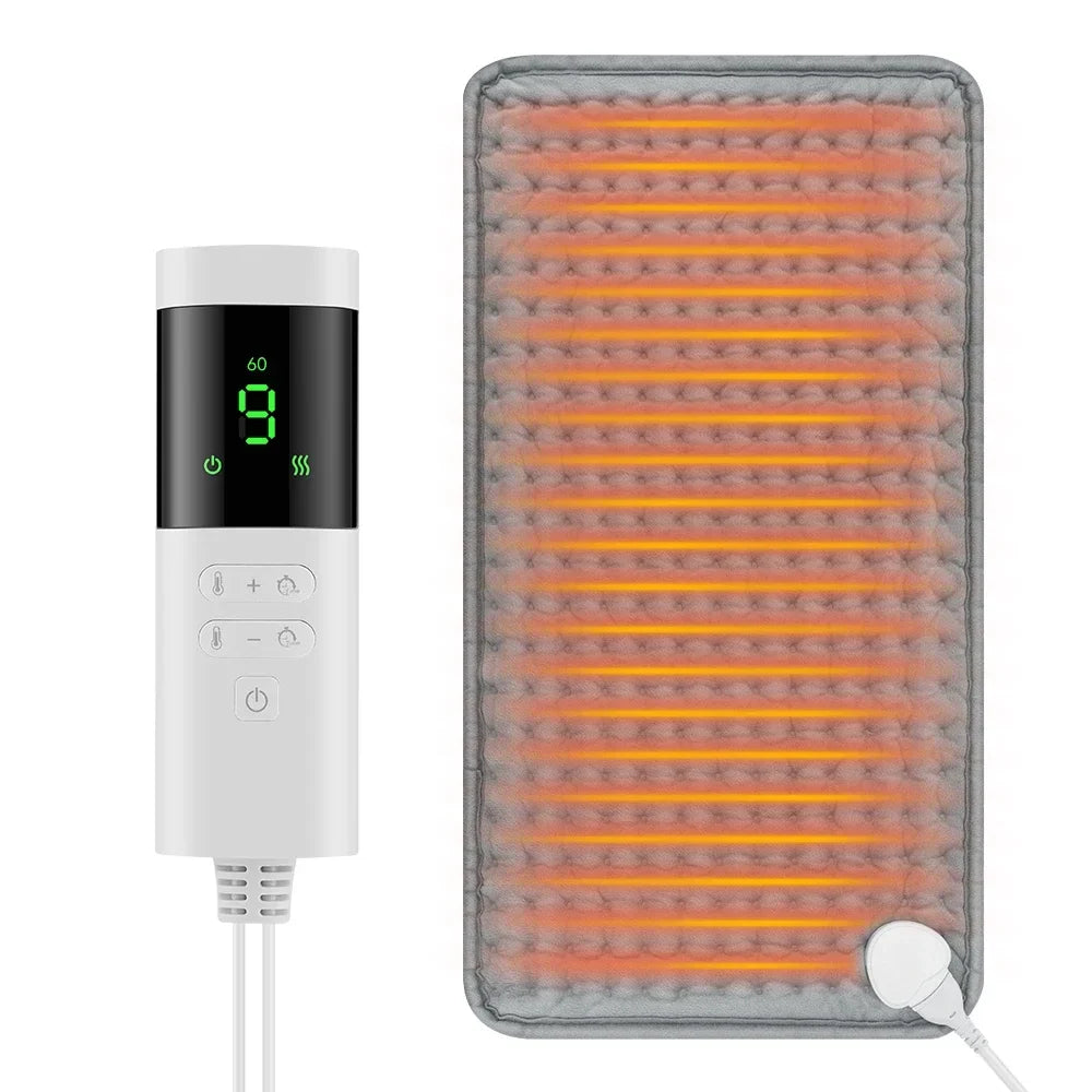 Electric Heating Pad Pet Heat Mat with 9 Levels Constant Temp 4 Mode Timer Body Warming Thermal Mat for Abdomen Hand Thermal Mat
