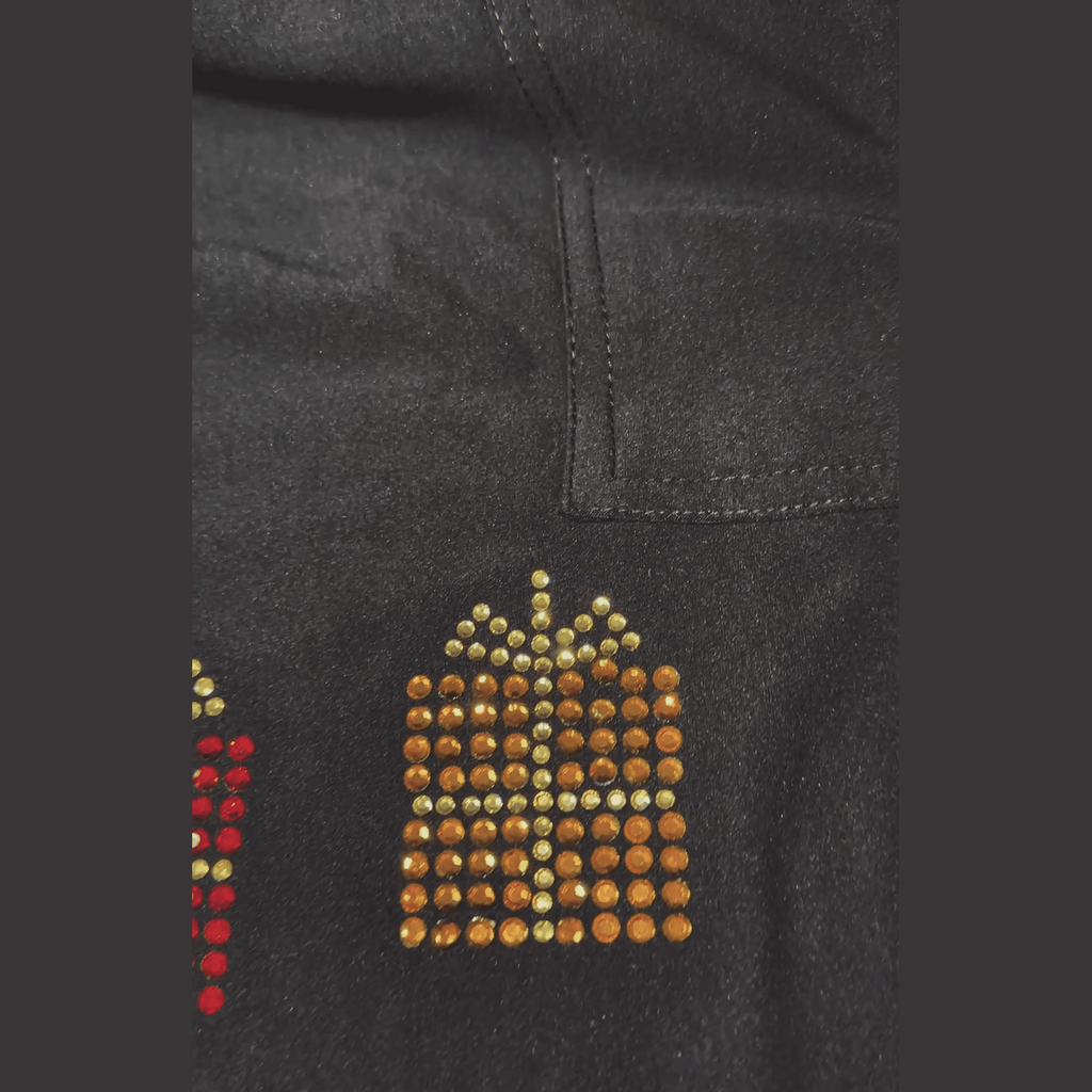 Handmade Rhinestone Toy Soldier Nutcracker Full Length with Pockets