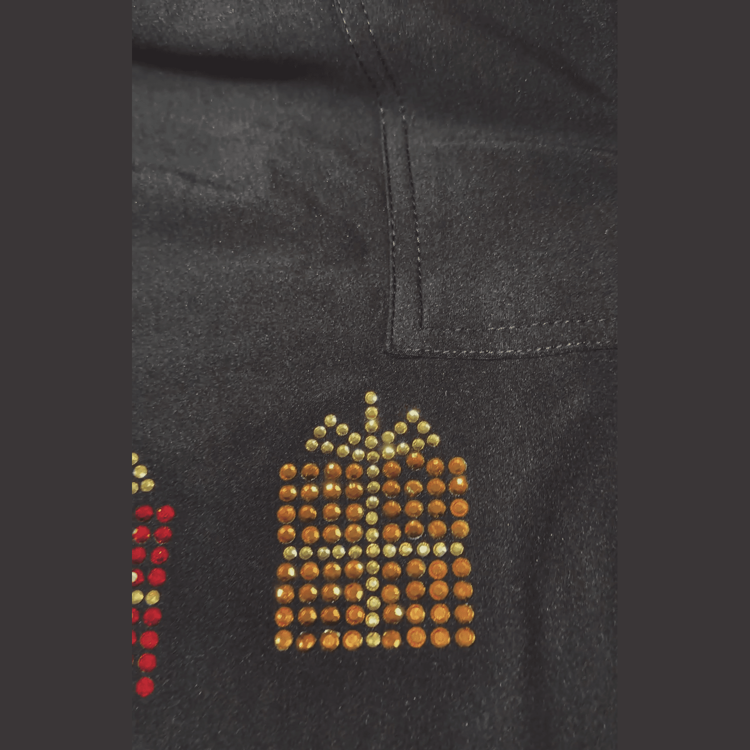 Handmade Rhinestone Toy Soldier Nutcracker Full Length with Pockets