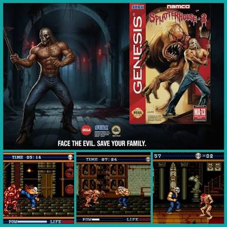 Splatterhouse 3 Sega Genesis Mega Drive Video Game Cartridge 1993