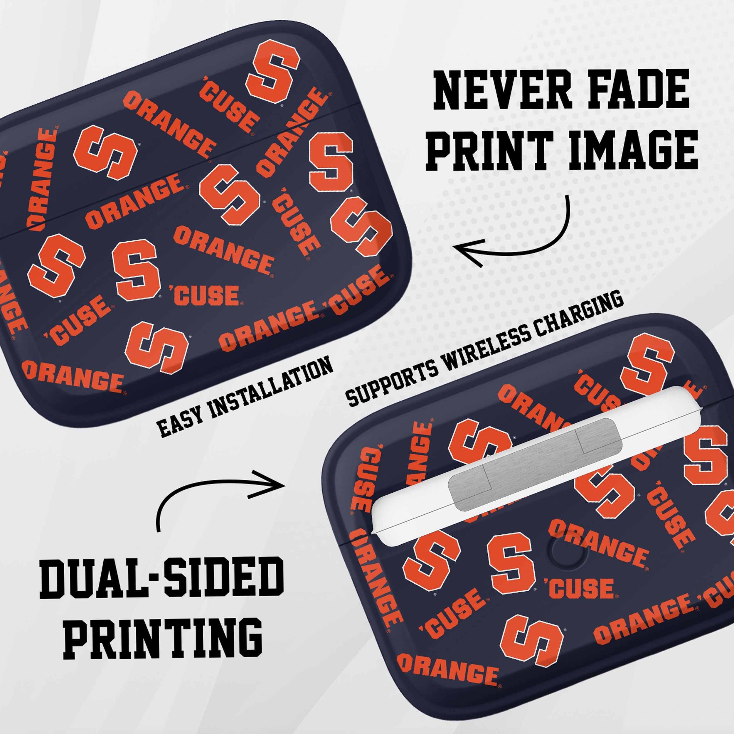 Syracuse Orange HDX AirPods Pro 1 & 2 Case Cover
