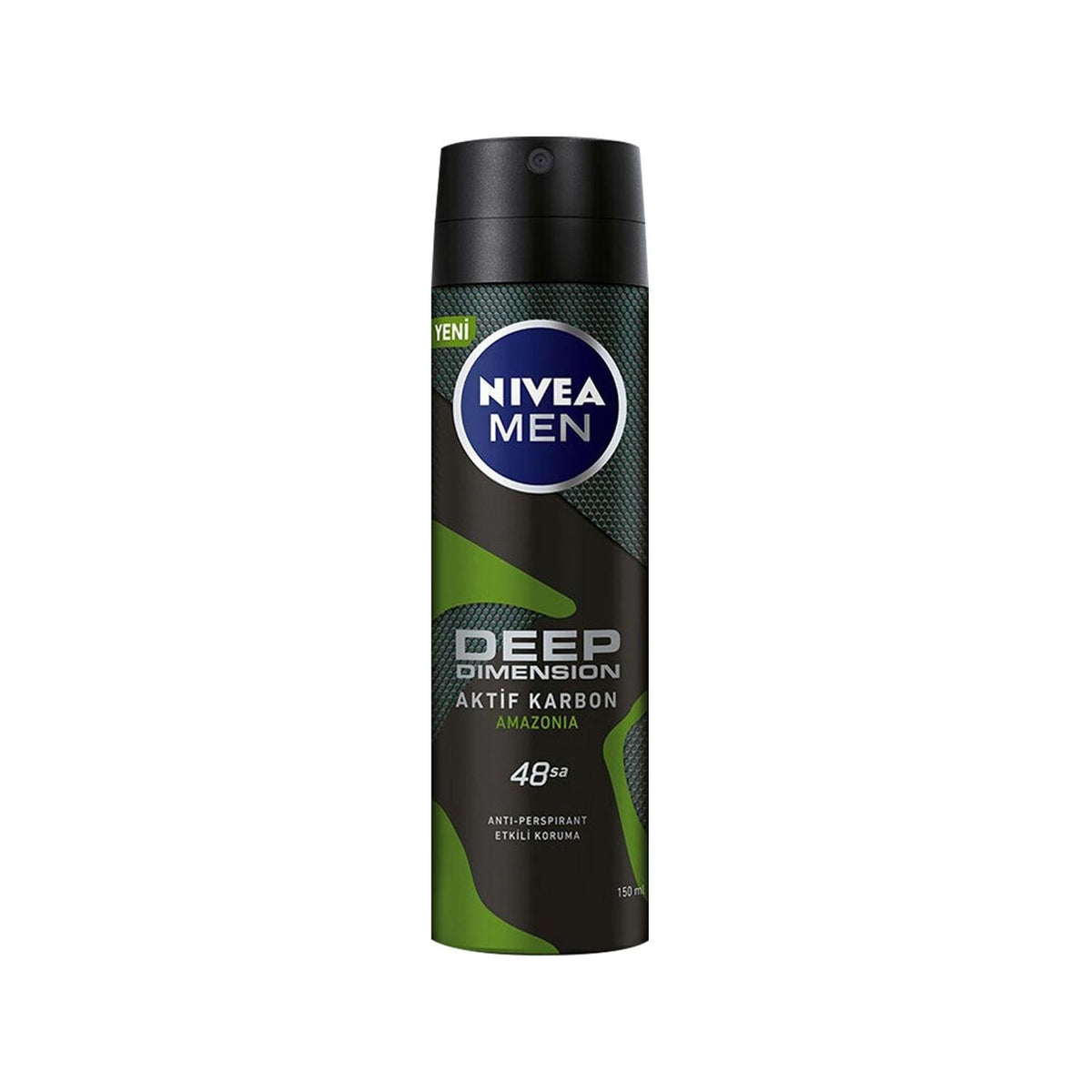 Nivea Men Deep Dimension Amazonia Deodorant Spray 150ml - Effective Men's Personal Hygiene