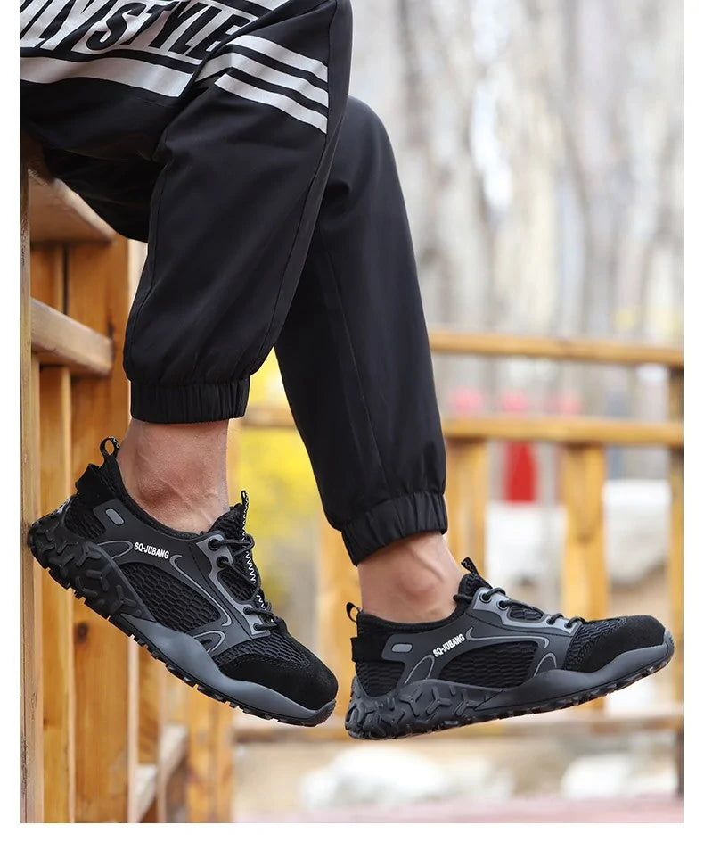 Steel Toe Anti-Collision Breathable Safety Work Boots