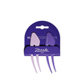 Janeke Small Purple Hair Clips Gentle Hold 2-Pack