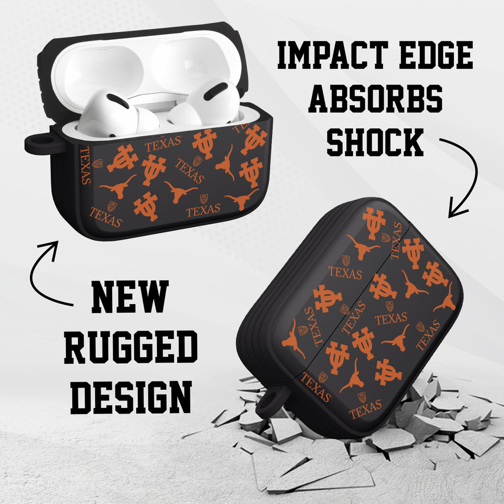 Texas Longhorns HDX Apple Airpods Pro 1 & 2 Case Cover