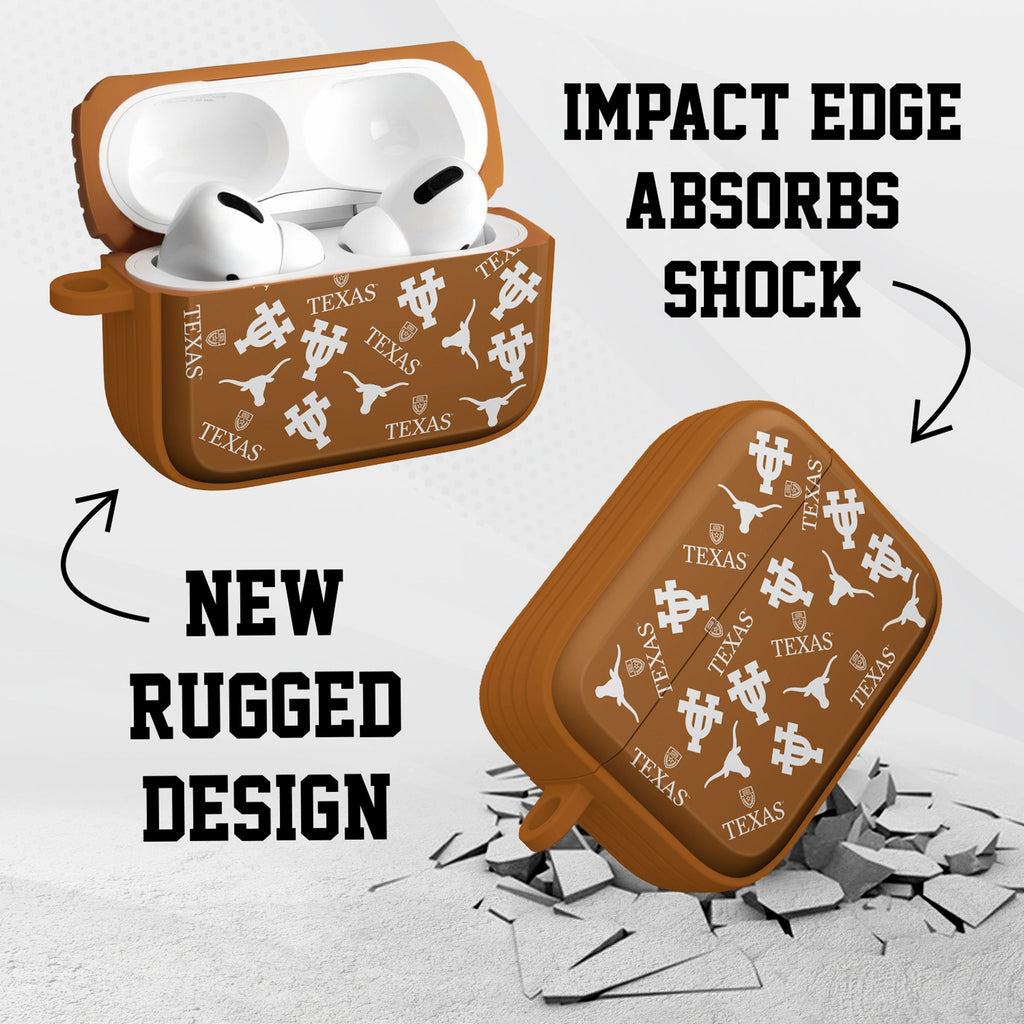 Texas Longhorns HDX Apple Airpods Pro 1 & 2 Case Cover