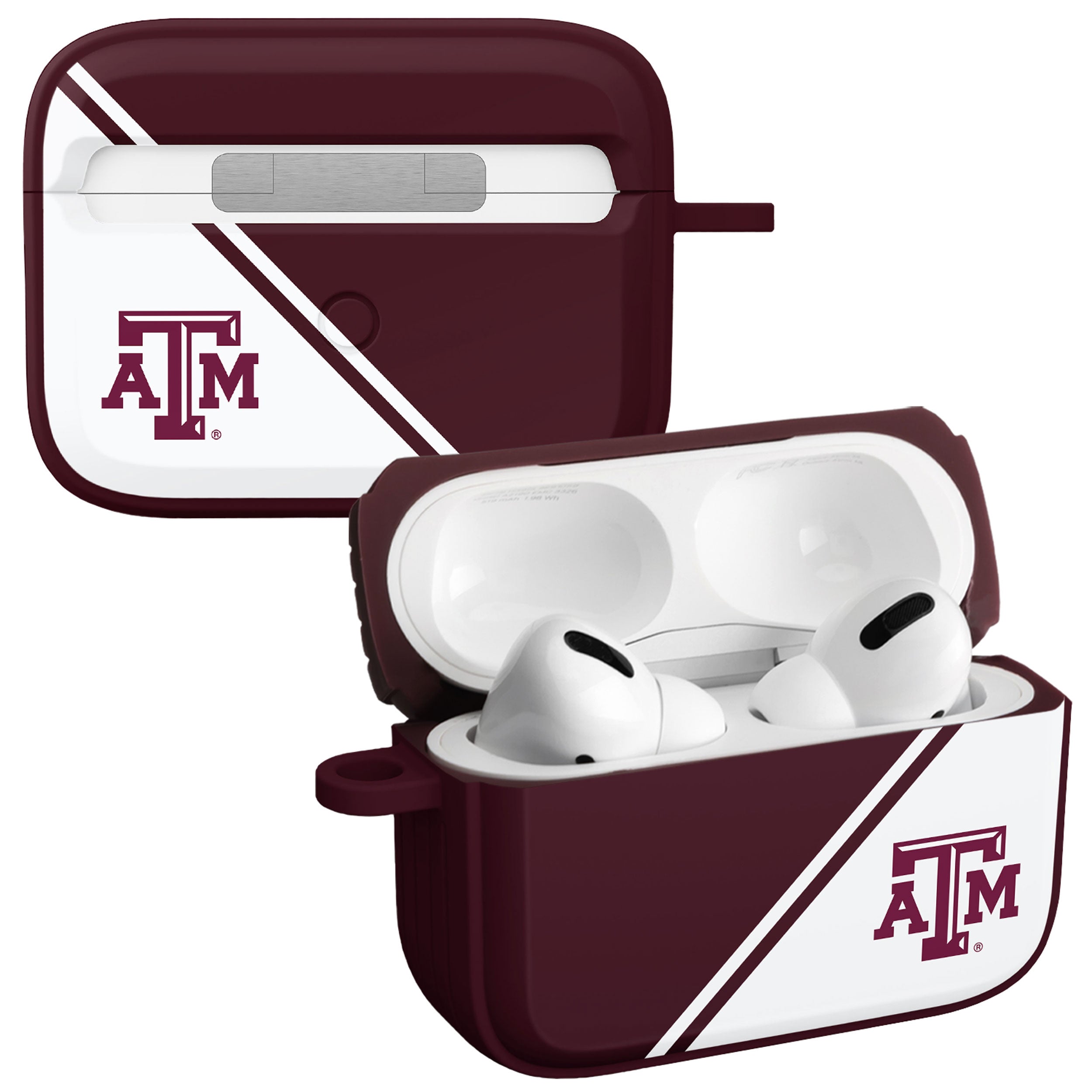 Texas A&M Aggies HDX Champion Series Apple AirPods Pro 1 & 2 Case Cover