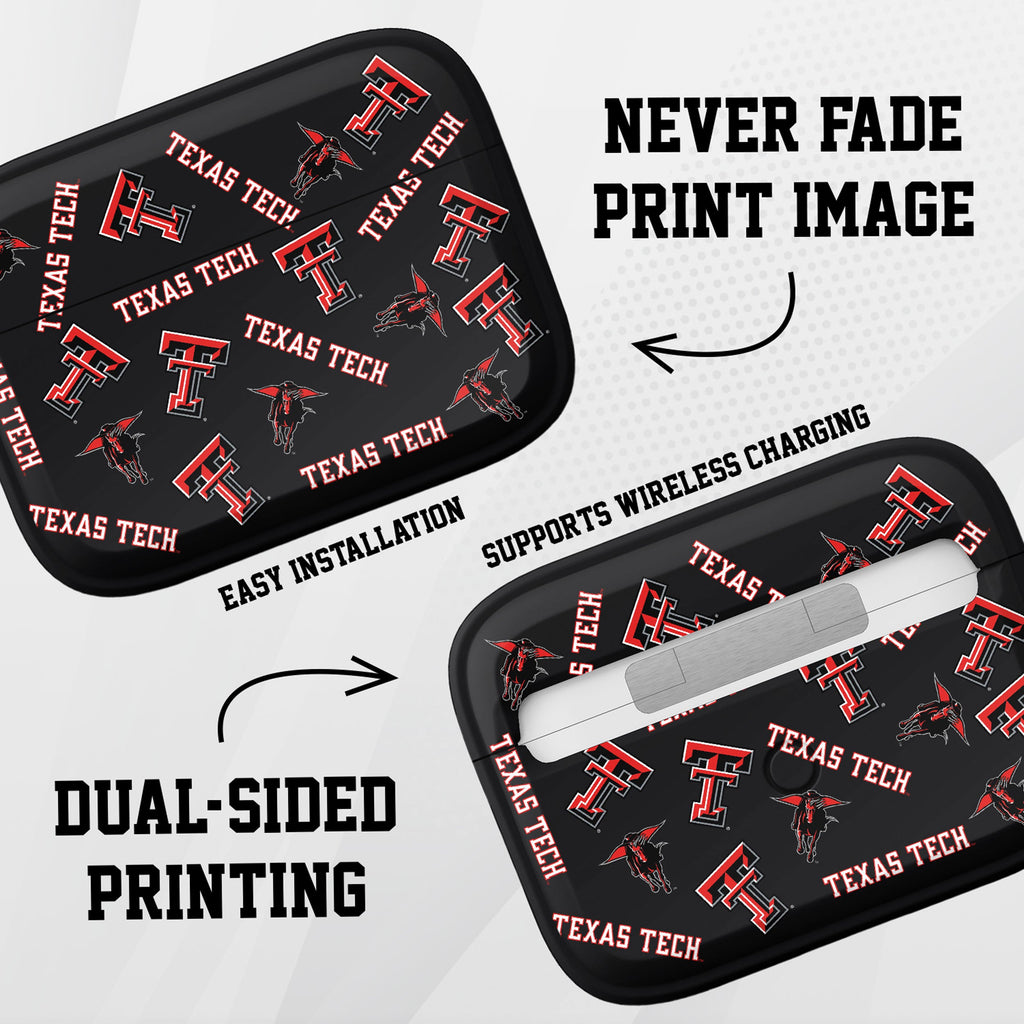 Texas Tech Red Raiders HDX AirPods Pro 1 & 2 Case Cover