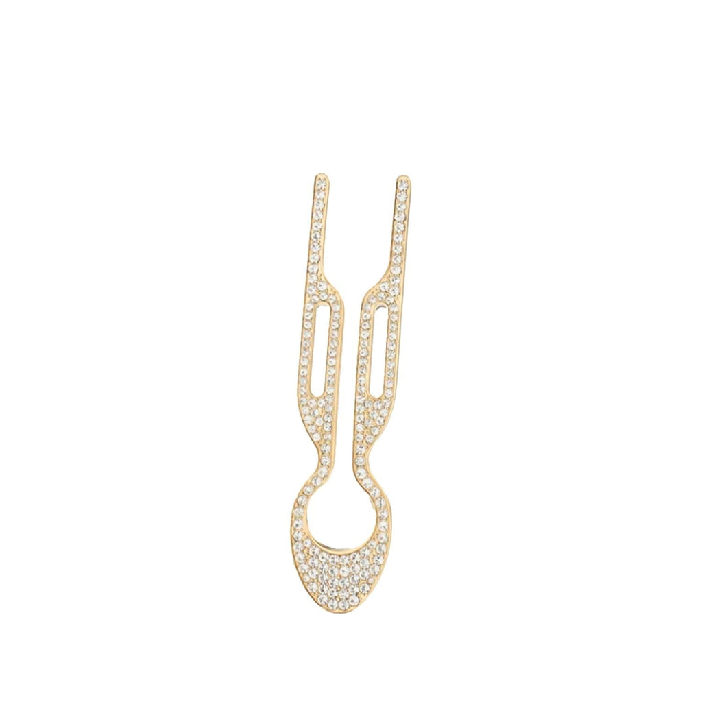Fiona Franchimon Nº1 Hairpin Swarovski Crystal Yellow Gold Finish
